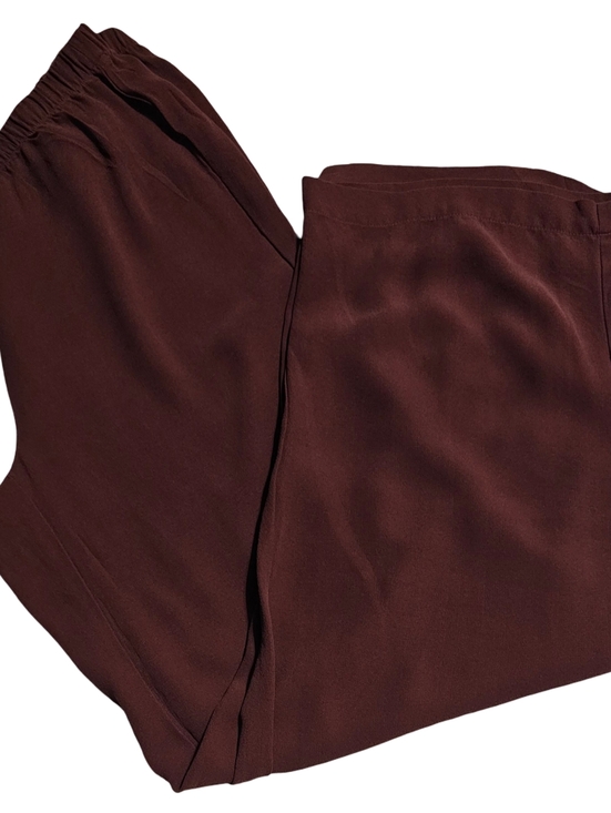 Eileen Fisher Denim - Eileen Fisher High-Rise Straight Leg Jeans in Deep Burgundy
